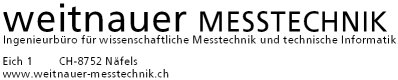 Weitnauer Messtechnik, CH-8752 Näfels, www.weitnauer-messtechnik.ch